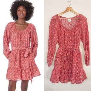 XiRENA | Silk/Cotton Blend Jia Dress, Pink, Coral, Floral, Medium